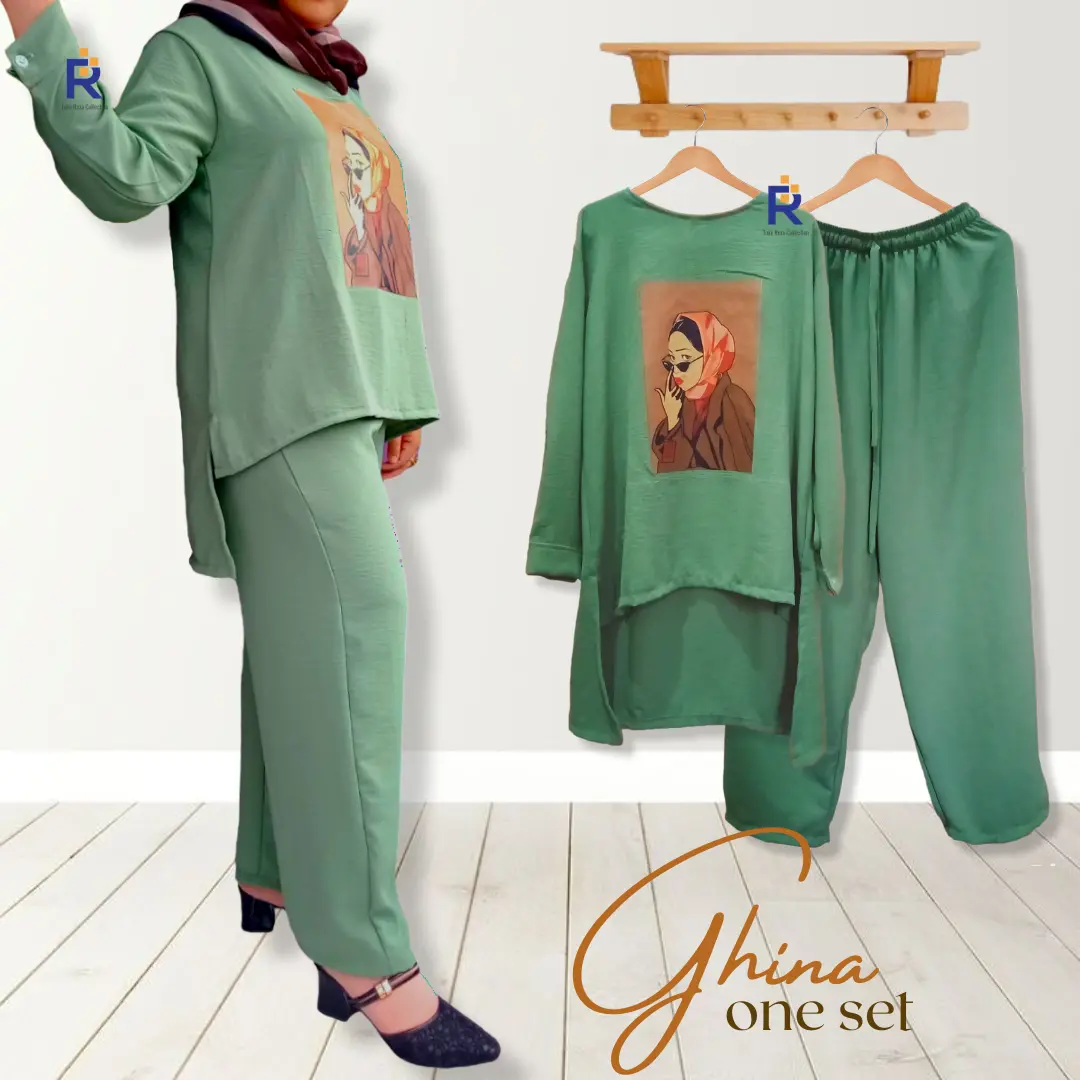 ONE SET SETELAN CELANA POLOS  CRINCLE AIRFLOW SABLON PRINT DTF VIRAL WANITA REMAJA MUSLIMAH FASHION TERBARU KEKINIAN SIZE M L XL Crinkle Formal