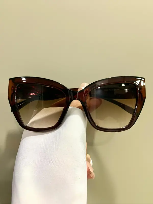 Unisex Simple Style Cat Eye Frame Sunglasses, Trendy Casual Sunglasses for Everyday Use, Fashion Accessories for Outdoor Activities 4