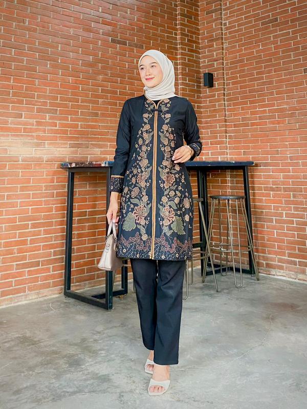 TUNIK BATIK 1429 WK 05.03 II TUNIK BATIK II PAKAIAN BATIK WANITA II BAJU BATIK WANITA 2