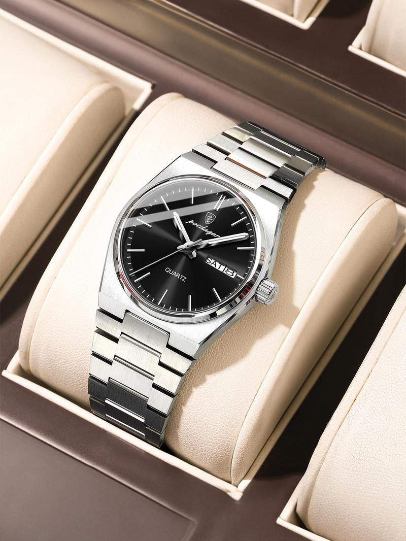 Product Introduction of Women's Elegant Round Dial Waterproof Luminous Quartz Watch, Fashion Watch for Party, Daily Clothing Decor, Trendy All-match & Exquisite Watch for Birthday Gift with Box 2