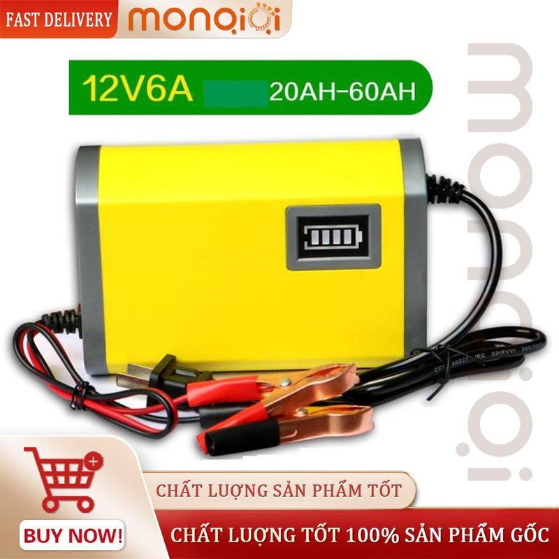 Sạc Bình ắc quy 12V2A từ 4-20-80Ah Sạc acquy Sạc Cho Cả Bình Khô Và Nước Xe Máy ô tô Máy Nạp Bình ăc quy。Bộ sạc ắc quy thông minh tự ngắt 12V 2ah - 20ah máy sạc ắc quy xe máy