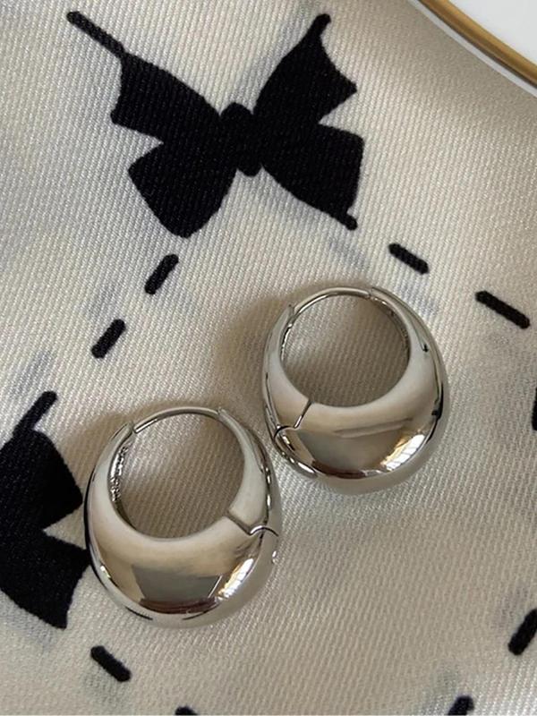 U-shaped Hoop Earrings, Minimalist Geometric Earrings for Women, Daily Use, Trendy All-match & Exquisite Jewelry for Birthday Gift 6