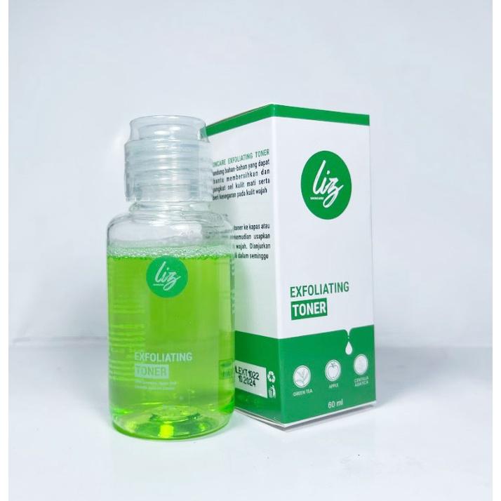 Promo Lizskincare  Exfoliating Toner Pengangkat Sel Kulit Mati Wajah Toner Pengelupasan Toner Flek Hitam Melasma Noda Hitam Bekas Jerawat 1