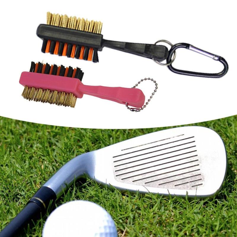 Golf Club Brush Professional Double Sided Portable Multipurpose Cleaner Brush for Father's Day Enthusiast Men Outdoor Training 3