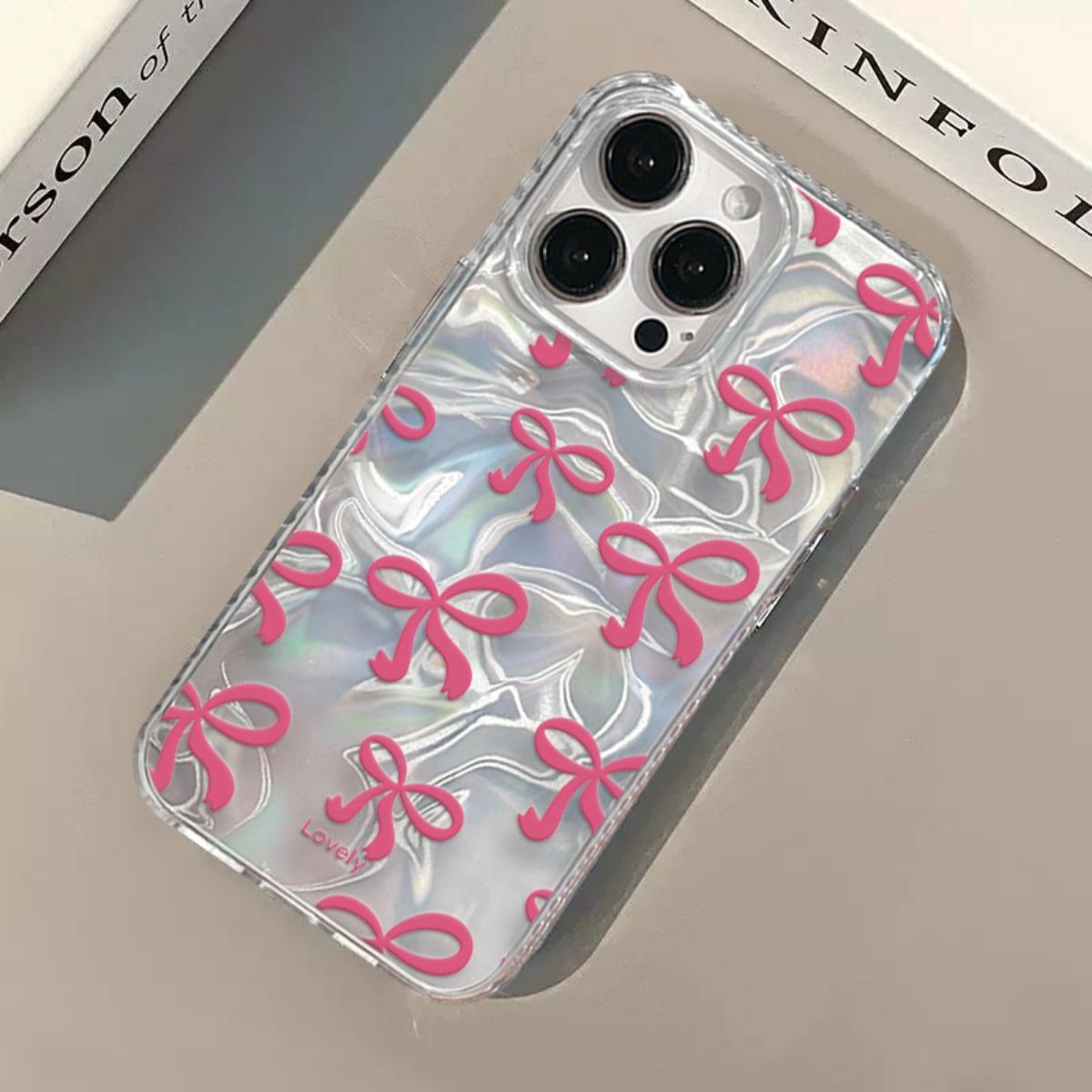 Casing Untuk hp Realme Note 60 Note50 C63 C65 C67 C61 C53 C55 C51 C35 C11 2021 10 C33 C31 C30 C30S C15 C12 C25 C21Y 5i 6i C3 C2 Lovely Pink Bow Knot Ripple Luster ponsel aksesoris handphone SoftCase Casing Untuk hp Realme Note 60 Note50 C63 C65 C67 C61 C53 C55 C51 C35 C11 2021 10 C33 C31 C30 C30S C15 C12 C25 C21Y 5i 6i C3 C2 Lovely Pink Bow Knot Ripple Luster ponsel aksesoris handphone SoftCase
