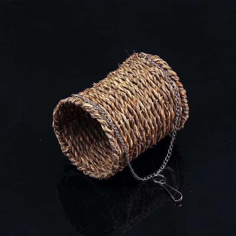 Product Introduction of Bird Nest Bed Grass Tunnel Hammock Hanging Parrot Pet Mascotas Hamster Cage Ornament Decoration Bird Accessories 1