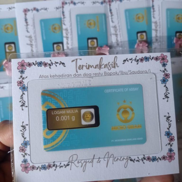 Souvenir logam mulia isi 50pc 1