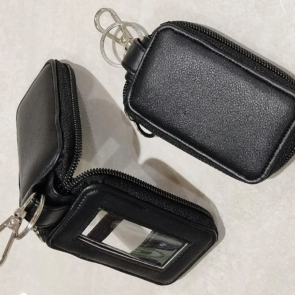 gantungan kunci remote resleting mika HITAM