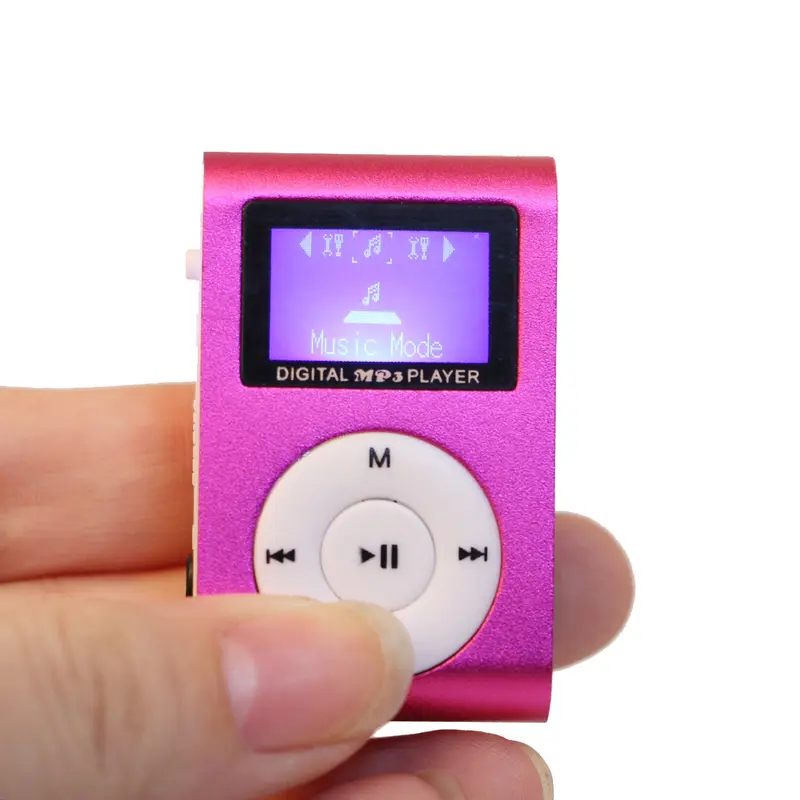 Kẹp kim loại mini USB MX-801, Micro SD , khe cắm thẻ TF, màn hình LCD, máy nghe nhạc MP3 6
