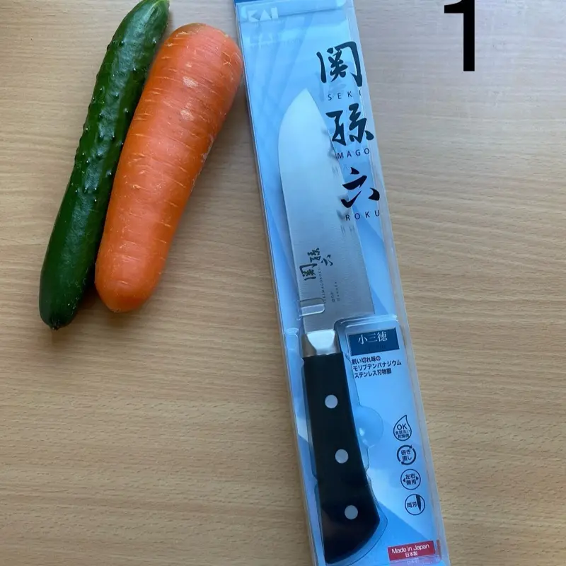 Dao santoku Honoka KAI Nhật Bản không gỉ, lưỡi dài 145mm - Sản phẩm chính hãng từ Nhật Bản 4