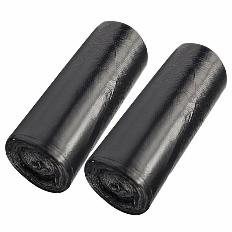 1 Cuộn / 50 cái Túi đựng rác nhà vệ sinh màu đen Túi đựng rác dọn dẹp 50x60cm Chất thải E0T4