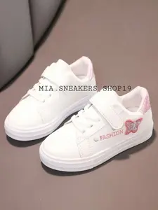 Sepatu Anak Perempuan Motif Butterfly Terbaru Bertali Trendy Murah