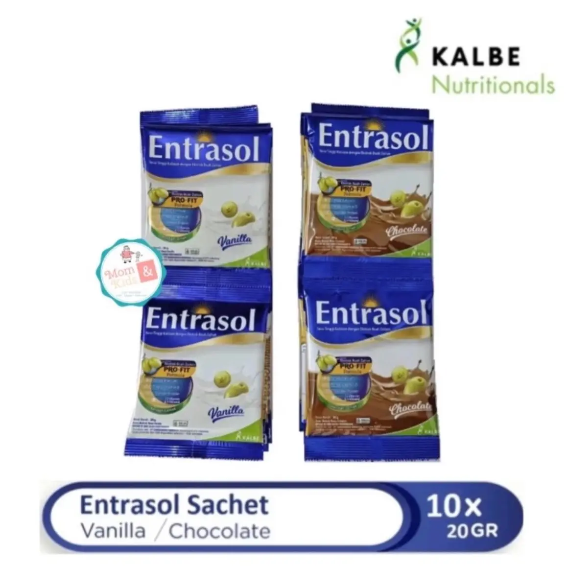 ENTRASOL GOLD SACHET RENCENG VANILA COKLAT 10x20g - Shop | Tokopedia