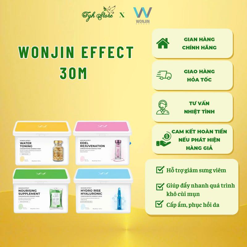 Hộp 30 Miếng Mặt Nạ WonJin Effect 350g  Làm Đẹp Da Skincare