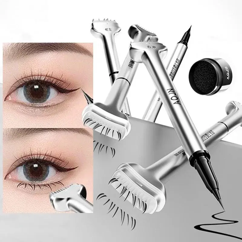 Bịt Kín Lông Mi Dưới, Hai Đầu, Không Phai Màu, Chống Nhòe, Không Thấm Nước, Bút Đánh Phấn Mắt Rất Mịn, Mô Phỏng Tự Nhiên, Thích Hợp Cho Người Mới Bắt Đầu, Dụng Cụ Trang Điểm, Để Tạo Lông Mi Cosmetic Mỹ Phẩm Nữ Women