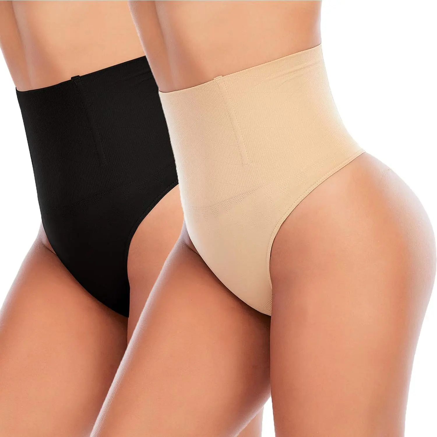 Women's Underwear Back Women's Strong Hip Lifting T-Back Summer Thin plus Fishbone Steel Waist Belly Contracting Mid High Waist Seamless Shaping Pants