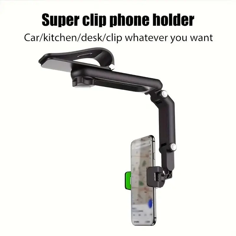 1080° Rotatable Car Phone Holder, Multifunctional Car Phone Holder, Universal Car Phone Navigation Bracket, Car Interior Accessories 3