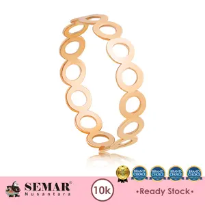 Cincin Emas Classic Eterna Round Ring Gold 10K Semar Nusantara