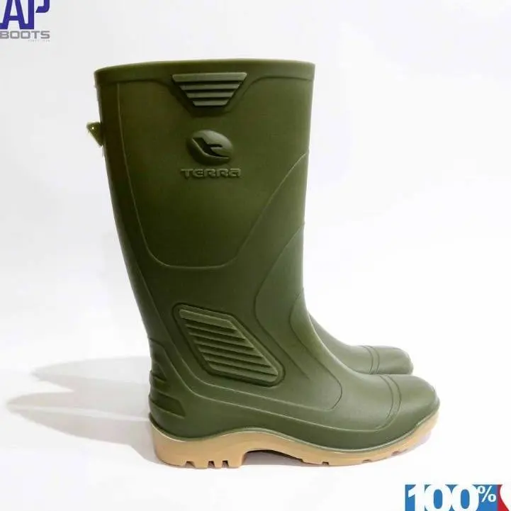 Sepatu boot Terra Eco 3 Hijau/Orange/Kuning Boots Shoes