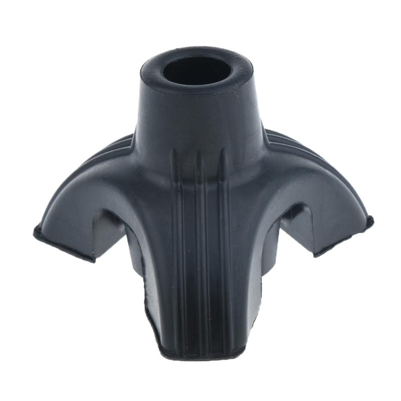 Black Tripod Anti Slip Rubber Replacement  Cane Stick Crutches 5/8 inch 3/4 inch 1