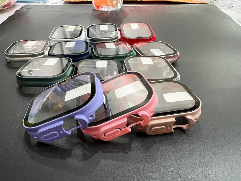 Product Introduction of 25 color choices, Bluetooth smart watch case, all-inclusive matte PC + tempered glass film, suitable for Apple smart watch 6
