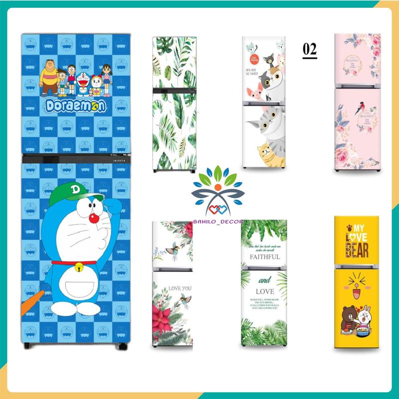  Miếng dán tủ lạnh  nhiều mẫu  chất liệu decal chống thấm hình ảnh in sắc nét có keo sẵn mặt sau Decor Decor Phòng giấy  dán 