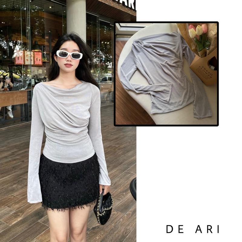  Áo thun lưới nhũ cổ đổ mặc được 3 kiểu | De Ari | Nữ Top 