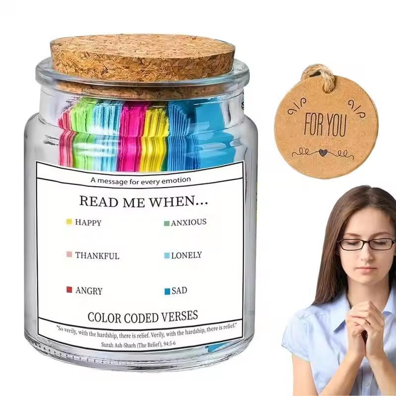 Bible Verse Jar Best Wishes Notes Glass Jars for Reading Quran - TikTok ...