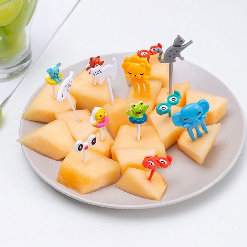 Garpu Bento Tusuk Bento Bekal Anak Lucu Hias Bekal Sekolah Anak Set 1