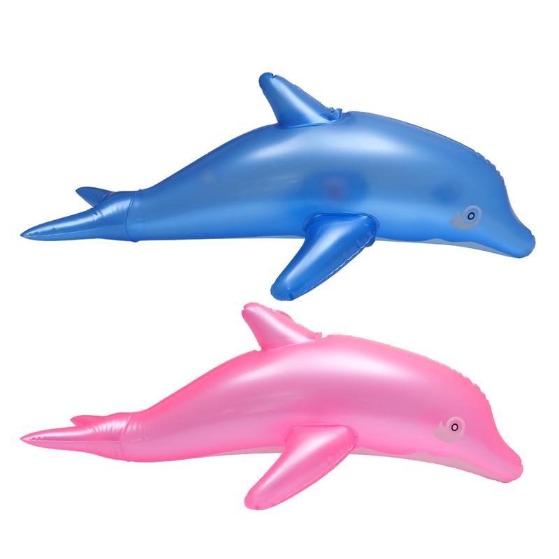 53cm Inflatable Dolphin Beach Swimming Rings Party Children Toy ...