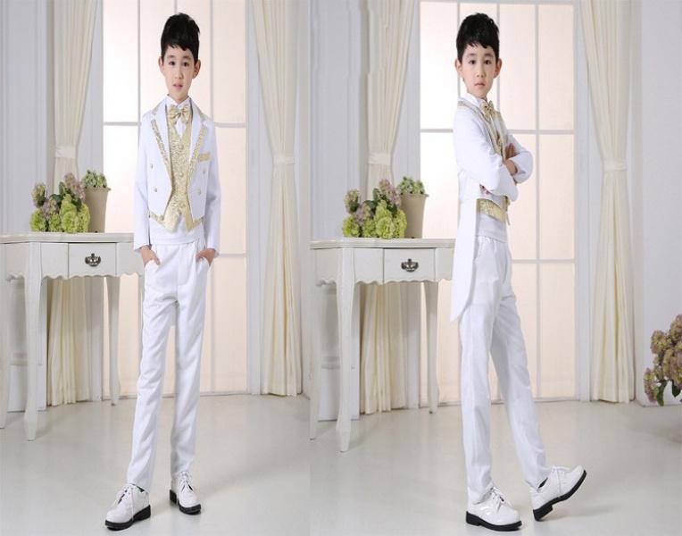 Product Introduction of White Boys' Leather Shoes Preppy Style Campus Chorus Performance Shoes Middle and Large Children Students with Suit Dress Shoes 3