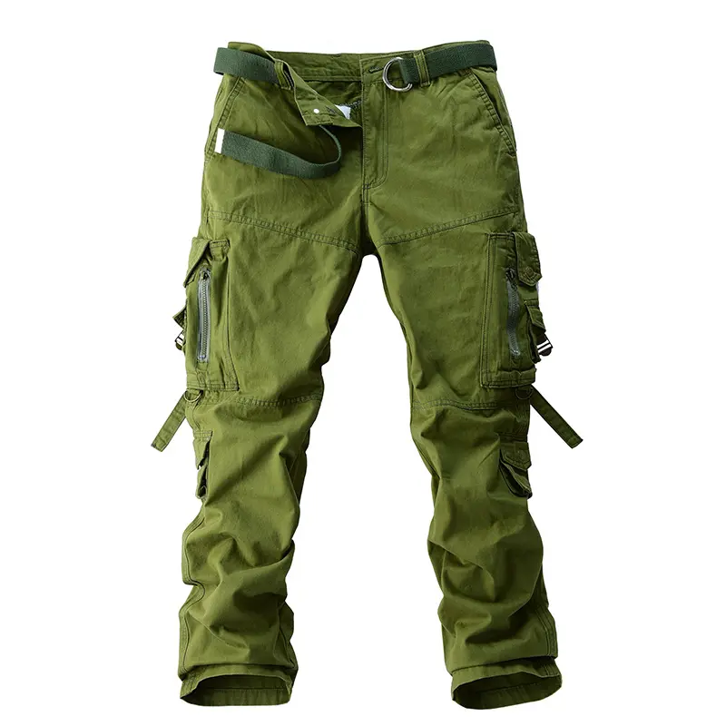 Men's Casual Pants Spring Autumn Outdoor Men's Long Pants Sports Pants Export Men's Pants Multi-pocket Pure Cotton Cargo Pants 3