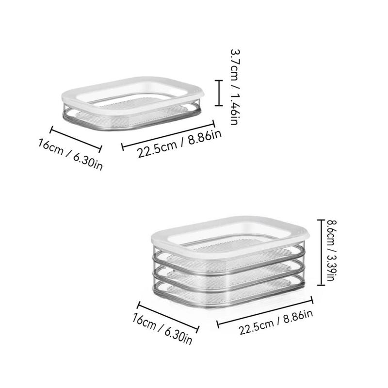 Food Storage Box, 1 Count/2 Counts Food Storage Container with Lid, Reusable Leak-proof Food Preserving Container for Home Kitchen, Utensils 1