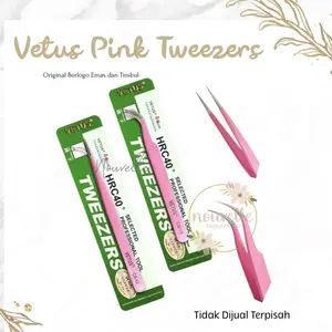 SEPASANG Vetus Pink Original Berlogo Emas