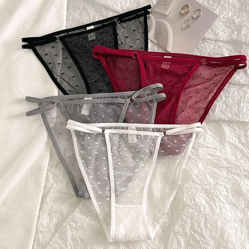 spandex shorts women 2025 Hot Selling High Slit Lace Underwear Women Summer Thin Sheer Cotton Crotch