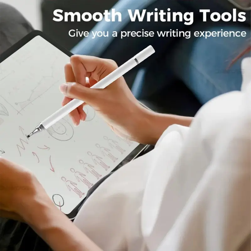 Stylus Universal 2 In 1, Pena Gambar Layar Kapasitif Pena Sentuh Aksesoris Pensil 2
