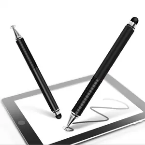 DWQ Pena HP Stylus 2 in1 Fine Point Capacitive Touch Pen for Smartphone Tablet - ST-2008 Hitam Logam