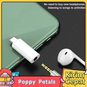 Konverter Audio Type C ke Jack 3.5mm - Sambungan Plug & Play