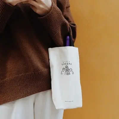 Túi đựng bình nước, vải bố chống nước, đơn giản cỡ lớn 3