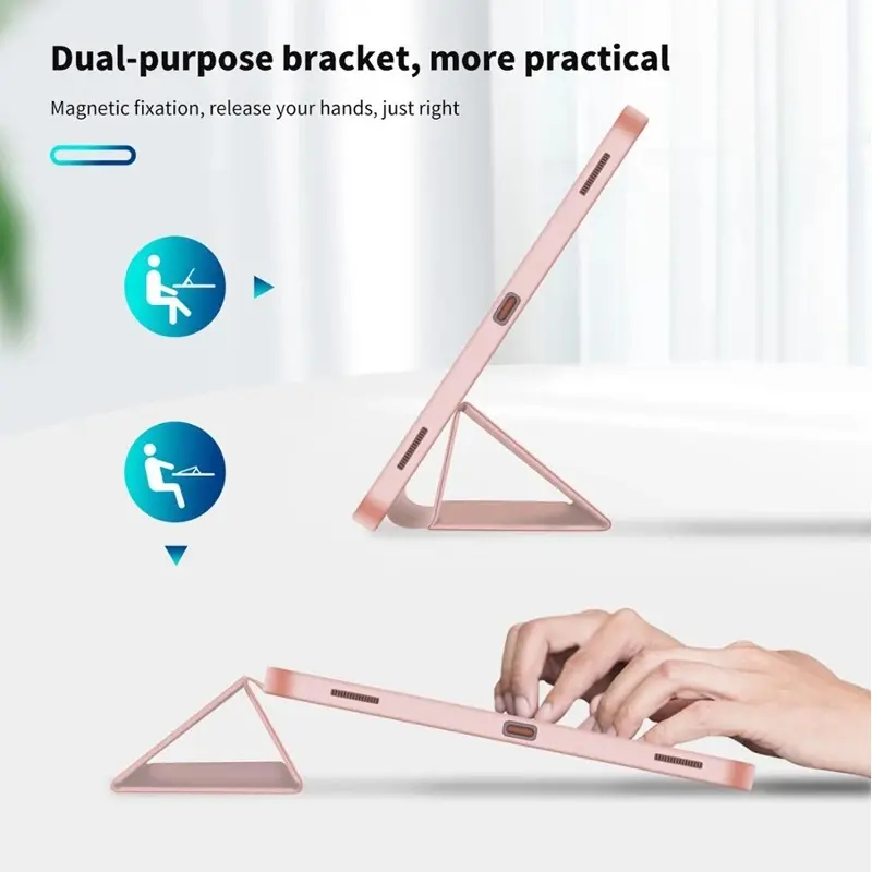 Bao da máy tính bảng lật PU, dành cho Samsung Galaxy Tab A7 Lite 8.7 inch SM-T227, SM-T220, T225, T220, T225, Bao gồm bút cảm ứng, chất liệu da PU, màu đen, được gửi cùng với máy tính bảng 6