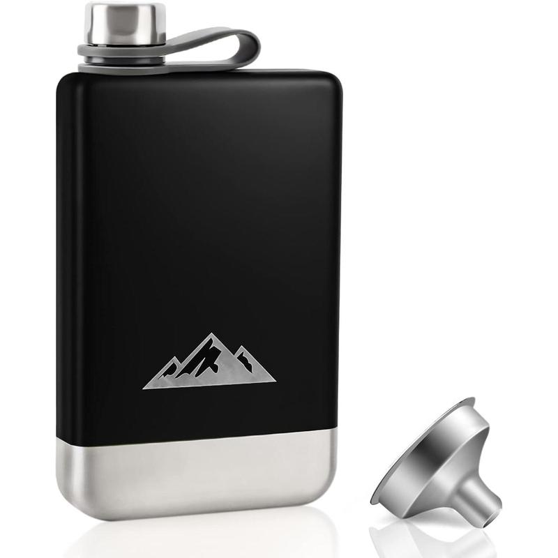 8oz BLACK Death Is Not the End Flask 8oz BLACK Death Is Not the End Flask