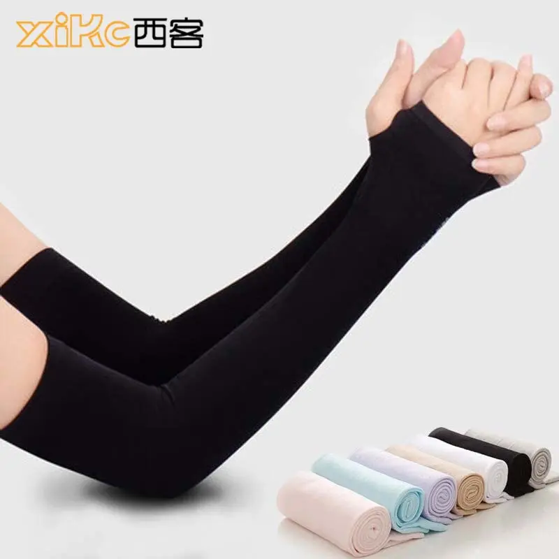 Tay Áo Chống Nắng, Tay Áo Băng, Dành Cho Phụ Nữ Và Nam Giới, Tay Áo Lụa Lạnh Đạp Xe Ngoài Trời Ngầu, Chống Tia UV Mùa Hè, Tay Áo Cánh Tay Thể Thao Ngoài Trời
