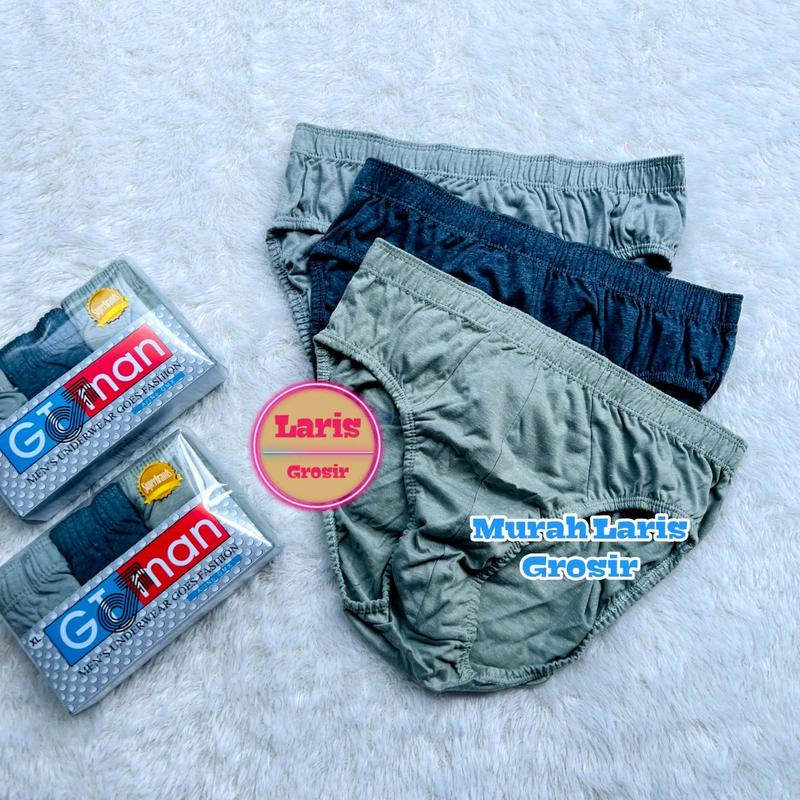CD Pria GT Man GMX Isi 3pcs | Celana Dalam Cowok Gtman Karet Kerut 4