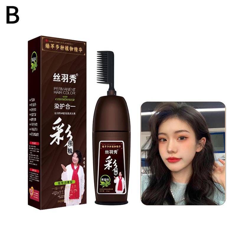 Product Introduction of Instant Coloring Shampoo Natural Black Color For Men Women Hair Dye Herbal Brown Purple Hair 40