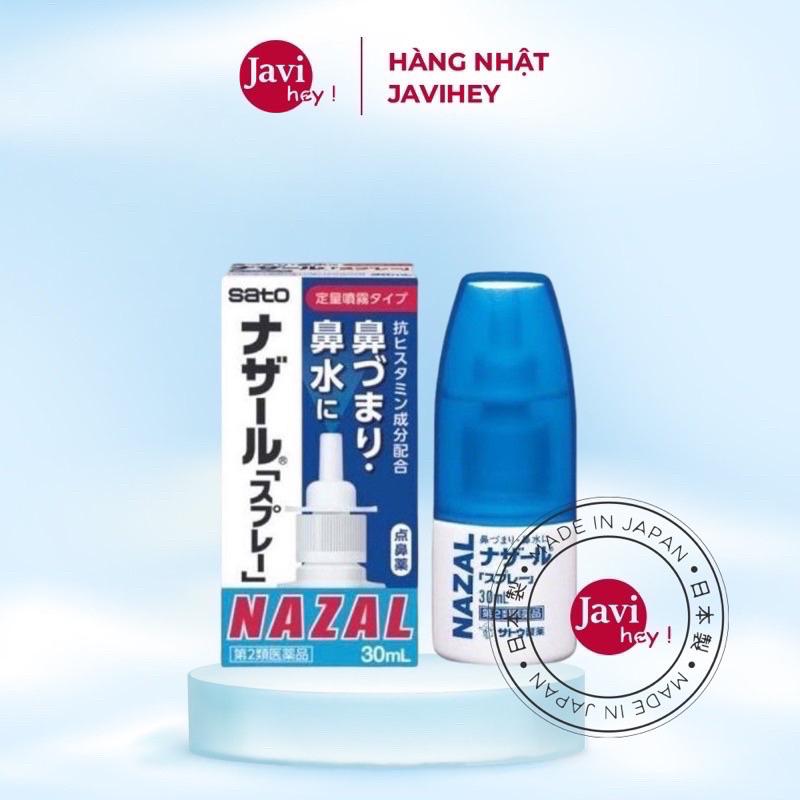 Xịt xoang mũi ngạt mũi Nazal Sato 30ml nội địa Nhật Bản