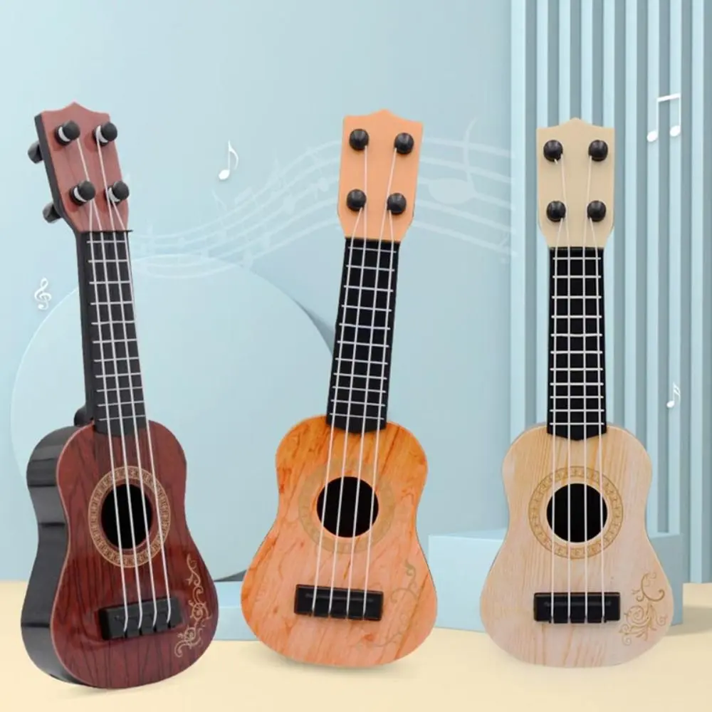 Gitar ukulele klasik untuk kanak-kanak, mainan, Gitar mini, Alat muzik, pendidikan awal, 4 tali, gitar kecil, hadiah bagus Educational Toys