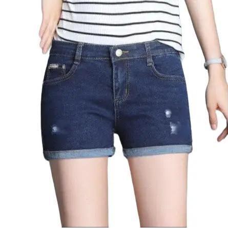  Quần Short Jean Nữ Quần Bò Đùi Nữ Co Giãn 4 Chiều Lưng Cao Hàng Công Ty Thiết Kế 