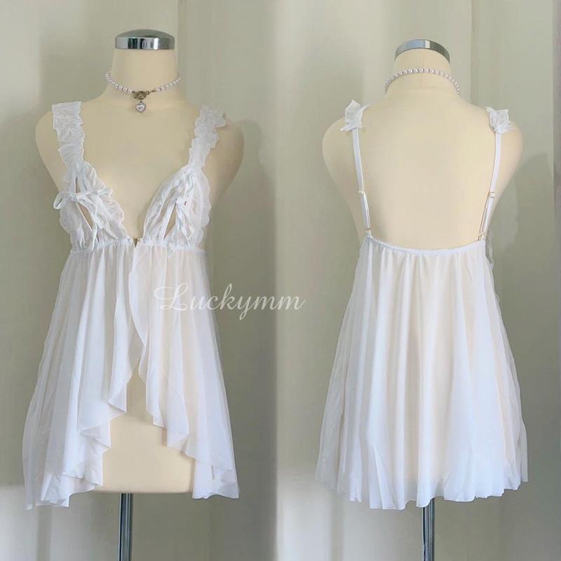 Luckymm Dress Sleepwear Bahan Nilon Premium 227 5