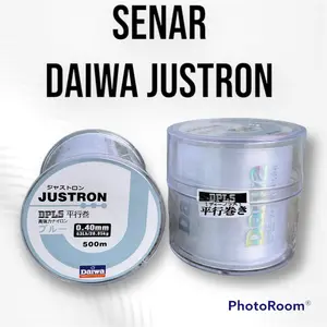 Senar Murah Daiwa Justron Panjang 500m warna clear & green senar pancing