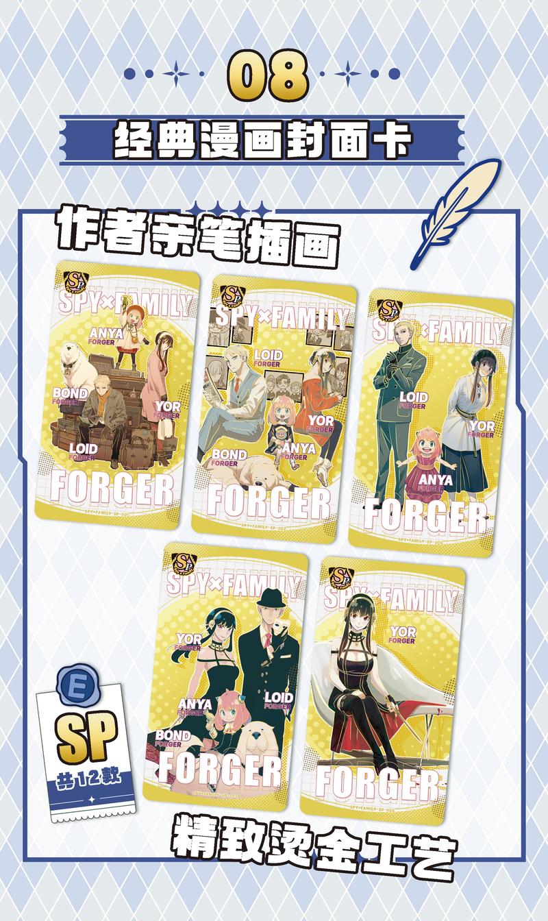 Product Introduction of SPY X FAMILY Anime Cute Cards collection Card 11